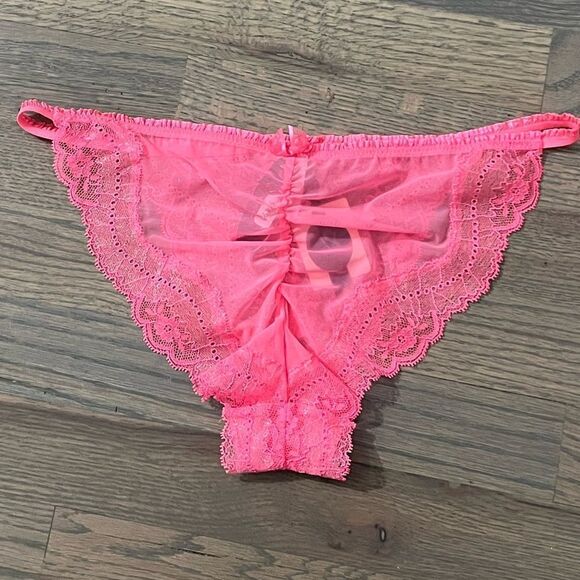 Victoria’s Secret Designer Collection lace Ruched mesh Cheekini Bikini Panty M - Picture 5 of 5